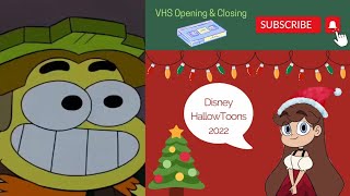 Disney HallowToons 2022 VHS Opening amp Closing [upl. by Asilla345]