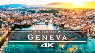 Geneva Switzerland 🇨🇭  by drone 4K [upl. by Hyatt]