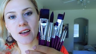 🖌️ You are my CANVAS 🎨 ASMR ○ Painting ○ Brushing ○ [upl. by Anoik]