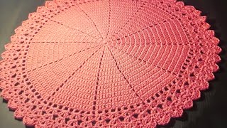 tuto comment crocheter un napperon facile rapide [upl. by Artemus]