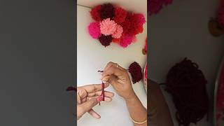 How to make perfect pom poms Wool thread Pom pom making decoration diy wallart walldecorideas [upl. by Dinsdale]