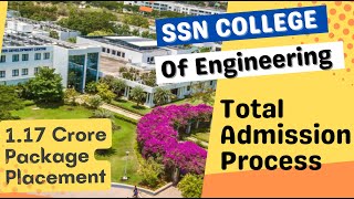 SSN COLLEGE OF ENGINEERING  SHIV NADAR UNIVERSITY  ADMISSION PROCESS CUTOFF PLACEMENT [upl. by Stacie]