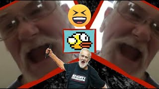 Angry Grandpa vs Flappy Bird  Prank REACTION [upl. by Ahsitul]