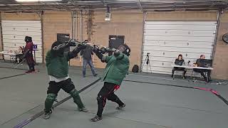 Scioto Open 2024  Alex Beaudet vs Jon Rose Div B Longsword [upl. by Atirhs849]