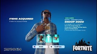 Snoop Dogg Bundle Added To My Fortnite Locker with Gameplay [upl. by Akoyn563]