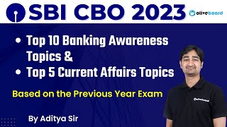 SBI CBO 202324  Important Banking Awareness amp Current Affairs Topics For SBI CBO Exam  Aditya Sir [upl. by Wesla]