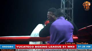 Livestream of YBL S1 Wk 9 56 Jan 2024  Boxing Matches  Osogbo Nigeria [upl. by Rossen333]