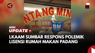 Ormas Resmi Minang Respons Polemik Lisensi untuk Rumah Makan Padang [upl. by Aiynat]