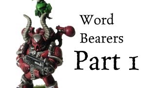 How to paint Word Bearers Chaos Space Marines pt1 [upl. by Marela]