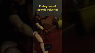 Posing Marvel legends Wolverine edit wolverine marvellegends [upl. by Valerian]