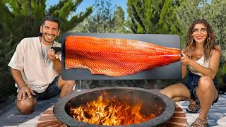 Grilling Norwegian Salmon with a Zesty Twist  Family Summer BBQ [upl. by Sarnoff19]