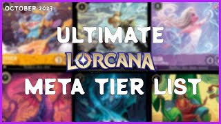 The META Is Figured OUT Tier 0 Lorcana Tier List  October 2023 [upl. by Ced628]