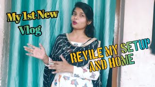 My 1st Vlog  Revile my Setup and Home😱 vlog blogger [upl. by Tamis]