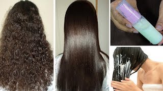 Straighten Hair Naturally At Home  Magical hair Straightening SPRAY INSTANT RESULT [upl. by Yelram]