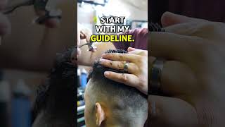 Using Thinning Shears On Mens Hair [upl. by Nyrat]