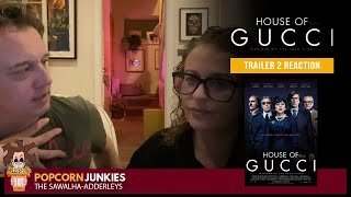 HOUSE OF GUCCI Official Trailer 2 The Popcorn Junkies Reaction [upl. by Annayr]