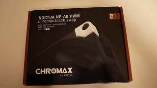 Noctua NFA9 PWN Chromax 92mm fan unboxing [upl. by Emarie813]