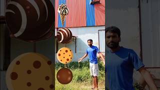 Circle Chocolate To Ice cream chocolate birthday cake  Cadbury with talking 😍😋 funny shorts [upl. by Ennail]