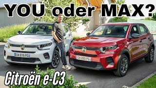 Citroën ëC3 YOU für 23300 Euro oder MAX für 27800 Euro Vergleich  Test  Review [upl. by Tiossem]