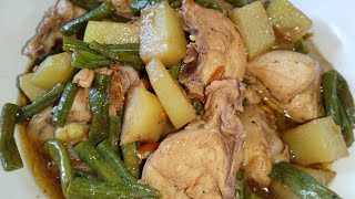 Ginisang sitaw at sayote  Budget Friendly recipe [upl. by Nwahsram]