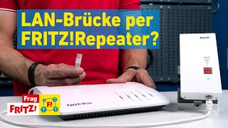 FRITZRepeater per LANBrücke mit der FRITZBox verbinden  Frag FRITZ 83 [upl. by Seavir]