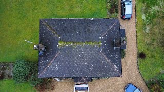 LOTS OF MOSS ROOF CLEANING  PRESSURE WASHING [upl. by Remington]