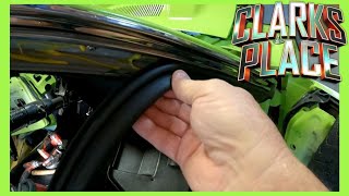 72 Challenger Weatherstrip and Chrome Install [upl. by Gwyn]