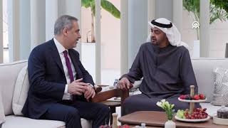 UAE president meets Turkish foreign minister Fidan in Abu Dhabi [upl. by Zysk224]