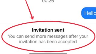 Instagram Show invitation sent You can send more messages after your invitation has been accepted [upl. by Ettenom]