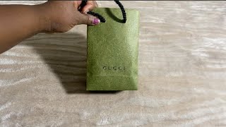 Super Quick GUCCI OPHIDIA GG CARD CASE WALLET REVEAL [upl. by Suoivatco]