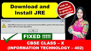 How to Install JRE in OpenOffice  FIXED OpenOffice requires a Java runtime environment [upl. by Ariajaj]