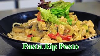 Recept Pasta kip pesto  Koken met Mo Academy [upl. by Gerge]