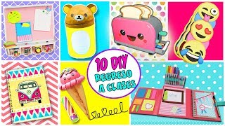 10 DIY INCREIBLES IDEAS REGRESO A CLASES  Ideas Utiles Escolares  Manualidades aPasos [upl. by Ateuqahs41]