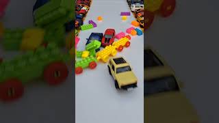 Chevrolet Vs Toyota And Blocks automobile police hotwheels toys [upl. by Esor]