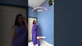 Diwali Outfit ✨ Ready To Wear Saree ♥️ saree diwalioutfits diwalispecial [upl. by Gustie]