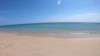 Tavira Beach called Praia do Barril with a transparent water [upl. by Marigolde]