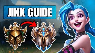 Wild Rift Jinx Guide  Beginner to Pro  Build Combos Pro Tips [upl. by Esenej]