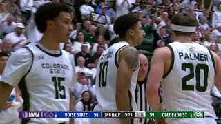 Colorado State Basketball M Highlights Boise State [upl. by Joung]