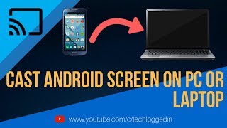 How To Cast Your Mobile Screen On Your PC or Laptop  Screen Mirroring Android To Windows 10 [upl. by Langelo]