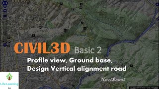 How to model a Vertical Alignment of a road in CIVIL3D  Basic part 2 [upl. by Bevis]