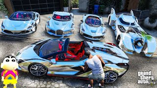 Franklin Collecting SECRET ELEMENTAL CARS in GTA 5  SHINCHAN and CHOP [upl. by Novehs853]