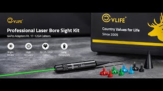 CVLIFE Bore Sight Laser Kit with 64 Adapters [upl. by Lletnahs586]