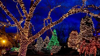 Christmas Lights 2021 at Peddlers Village in New Hope PA in 4K [upl. by Marbut]