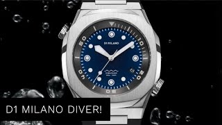 D1 Milano Subacqueo Dive Watch Review  Their first Dive Watch [upl. by Beetner]