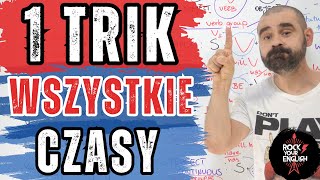 1 trik na WSZYSTKIE czasy angielskie  Rock Your English odc 254 [upl. by Sirrad541]