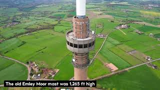 Emley Moor Mast SUPER COOL DRONE FOOTAGE [upl. by Shriver76]