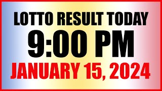 Lotto Result Today 9pm Draw January 15 2024 Swertres Ez2 Pcso [upl. by Iv839]