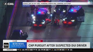 Suspected DUI driver arrested after highspeed chase in South LA [upl. by Marti575]