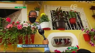 Moradores de Bastión Popular participan en el concurso Balcones Floridos [upl. by Gnouhp]