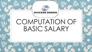 COMPUTATION OF BASIC SALARY  TAXATION GHANA [upl. by Aniretac]